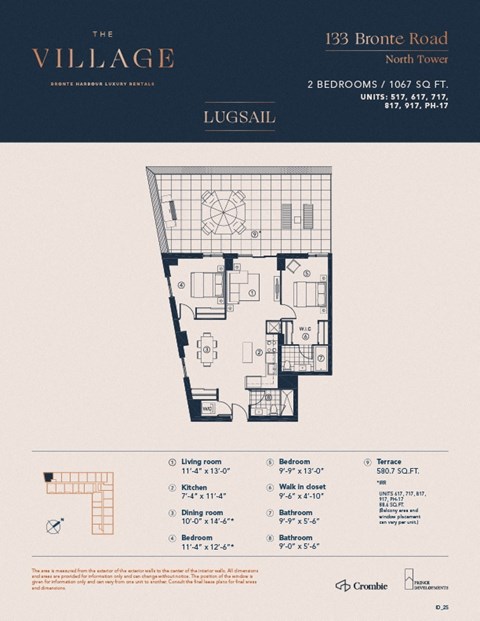 2S Floor Plan at The Village, Ontario